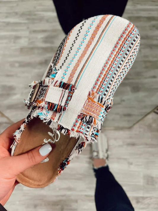 Western Woven Clog