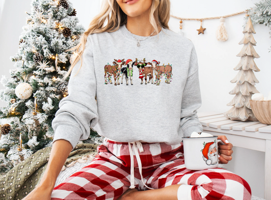 Christmas Cows Graphic Tee/Crew