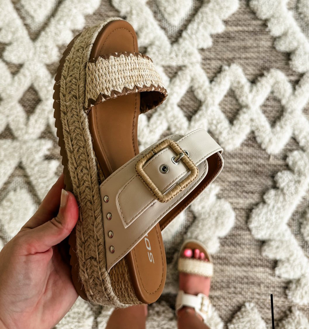 Sail Wedge Sandal