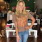 Pumpkin Floral Tee