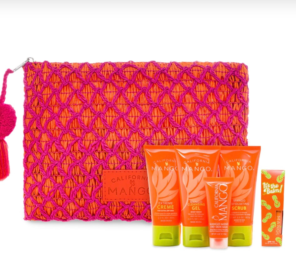 California Mango Mini Beach Vibes Clutch Travel Kit