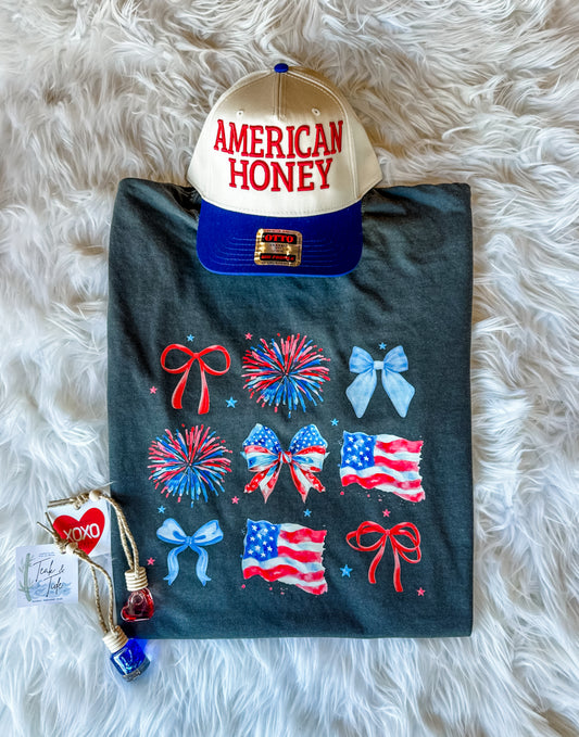 4th of July Coquette Tee