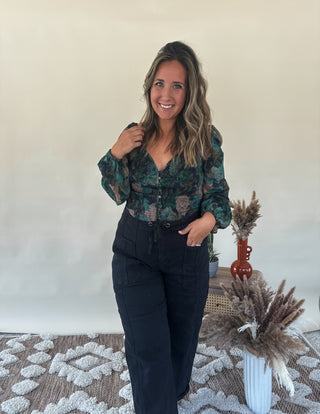 True Blue Retro Top