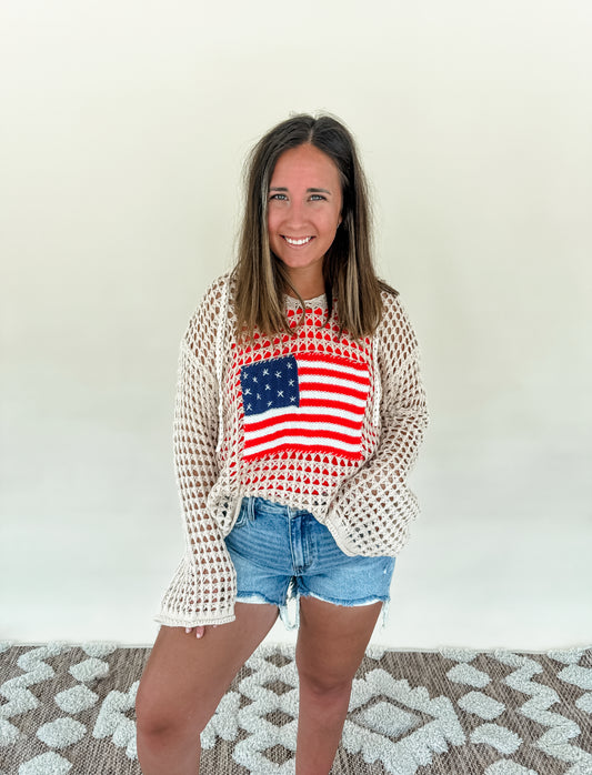 USA Crochet Top