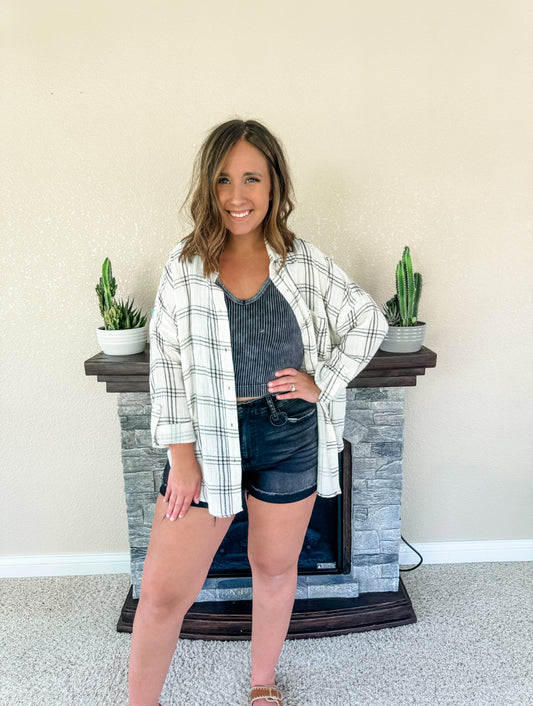 The Nell Plaid Top