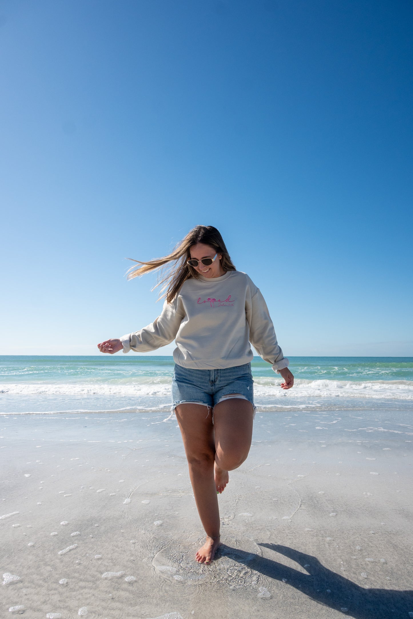 Loved Embroidered Sweatshirt