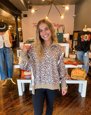 Untamed Leopard Pullover