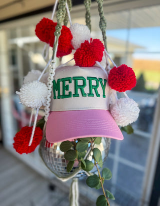 Merry Embroidered Trucker Hat