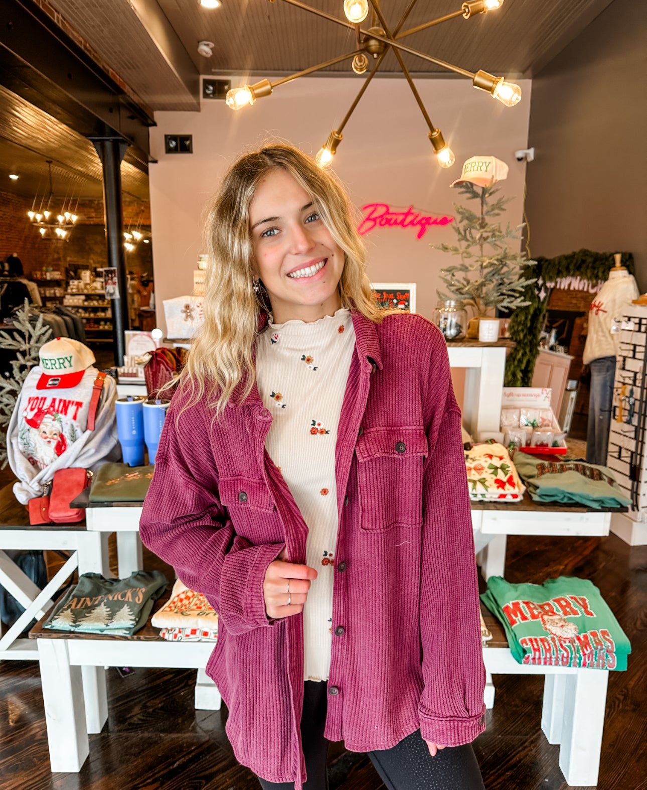 Weekend Waffle Button Down