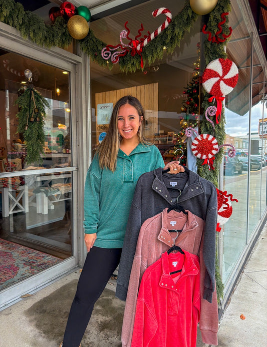 Luxe Snap Pullover by Top Notch