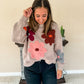 Knit Flower Sweater