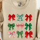 Christmas Bow Coquette Graphic Tee/Crew