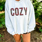 Cozy Plaid Embroidered Sweatshirt