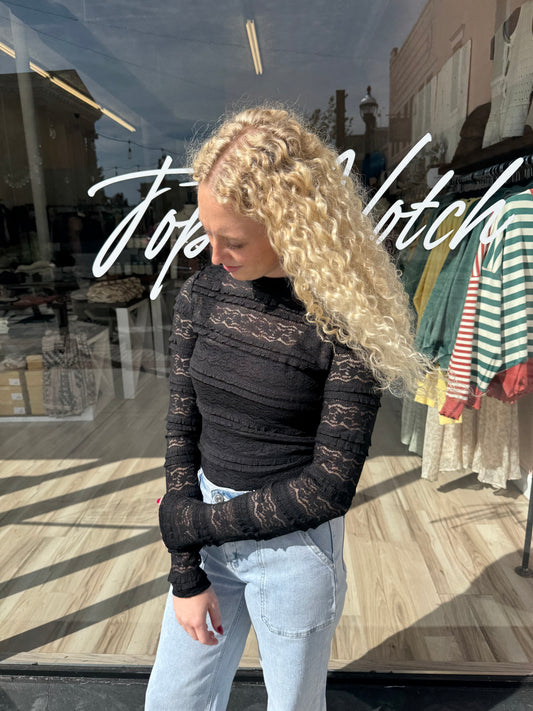 Aria Mock Neck Top