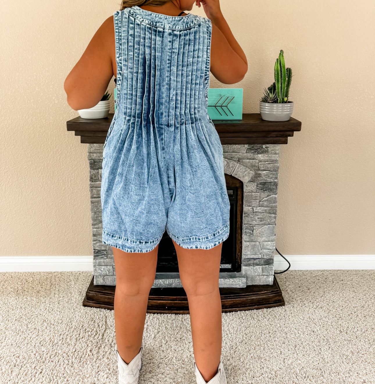 Remi Denim Romper