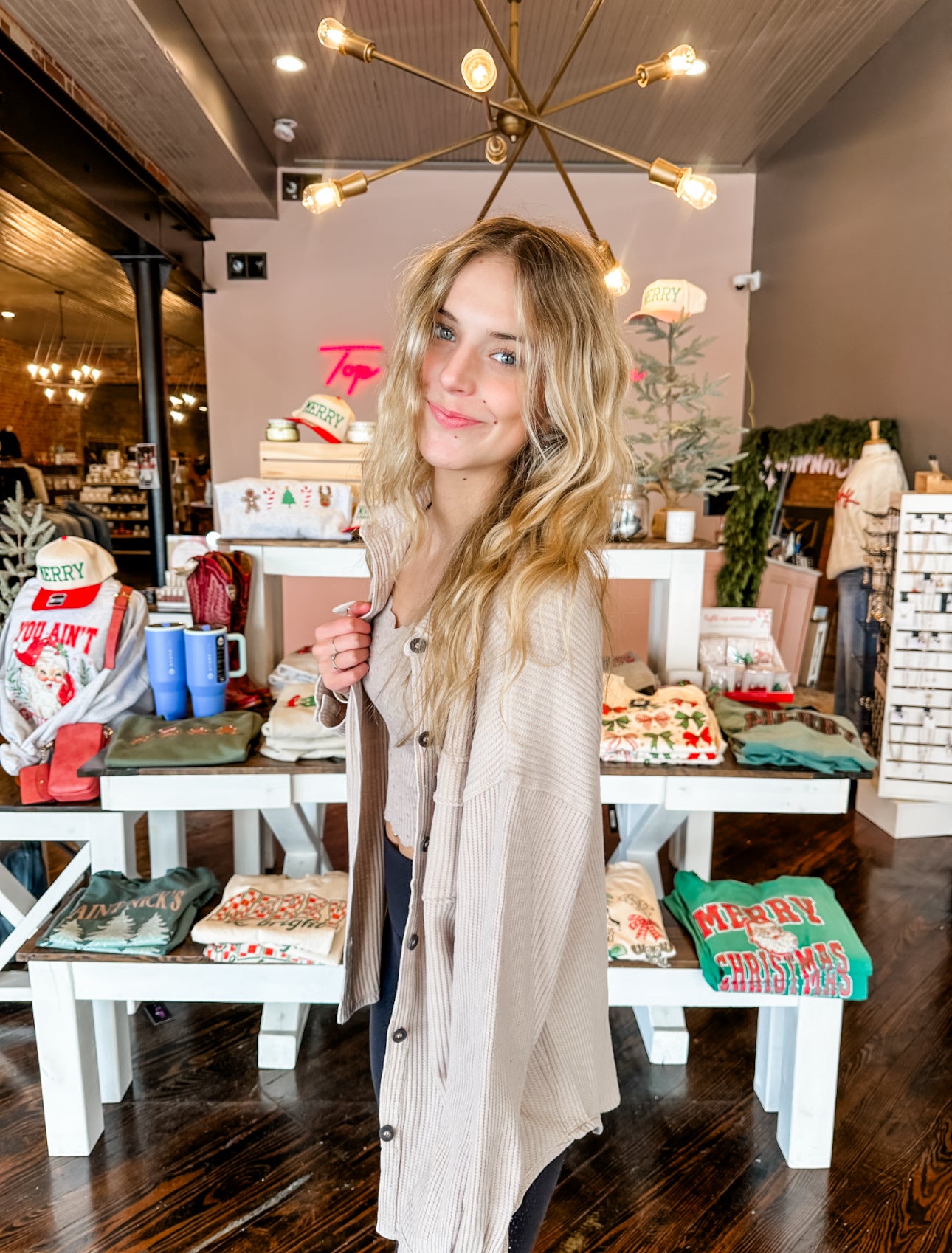 Weekend Waffle Button Down