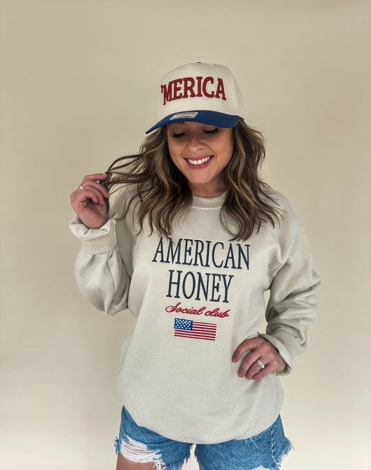 American Honey Embroidered Tee/Sweatshirt