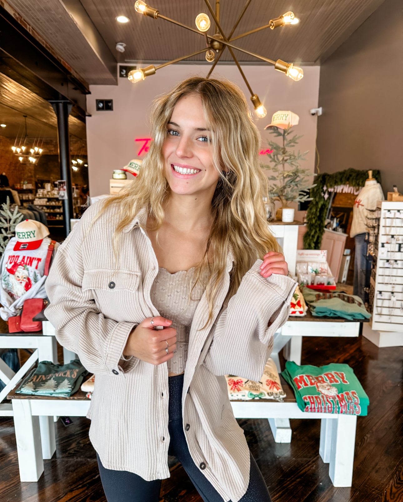 Weekend Waffle Button Down