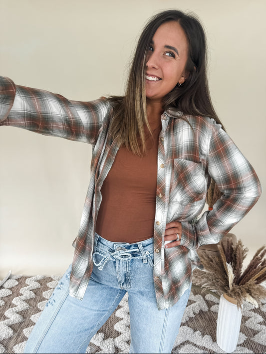 Gracelyn Flannel Button Up