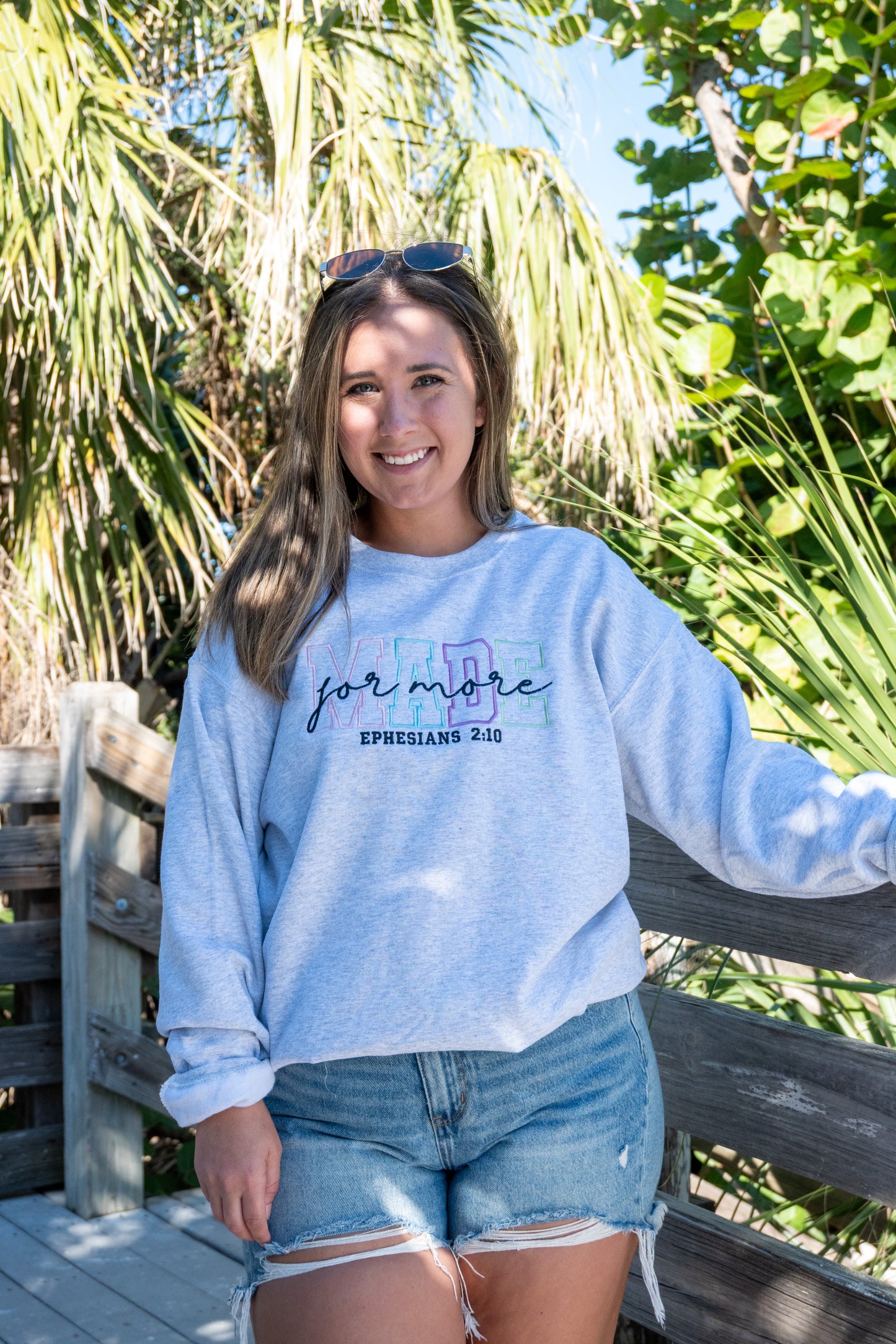 Made For More Embroidered Sweatshirt