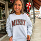 Plaid Merry Graphic Tee/Crew