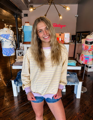 Sunshine Stripe Knit Top