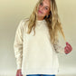Washed Corded Crewneck