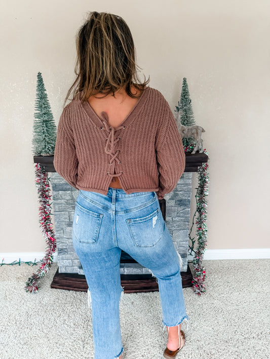 Tie Back Sweater