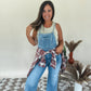 Dream Cropped Denim Overalls