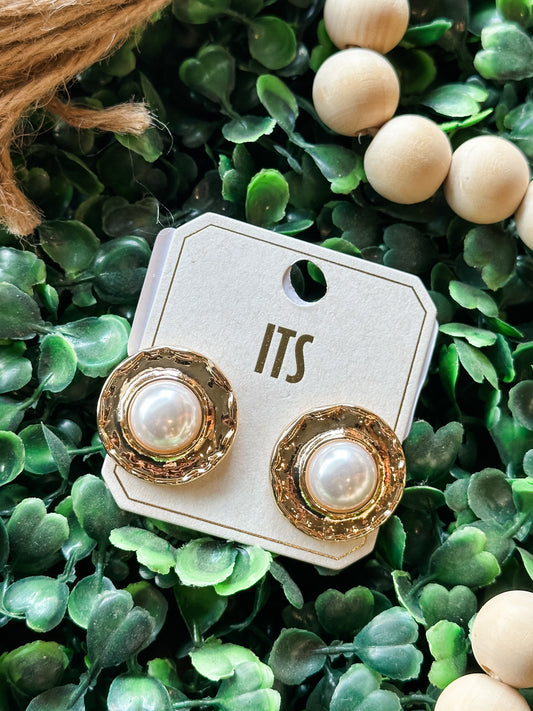 Pearl Plated Earrings