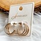 Gold Trio Hoop Earrings
