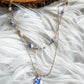 Dainty Blue Pearl Necklace