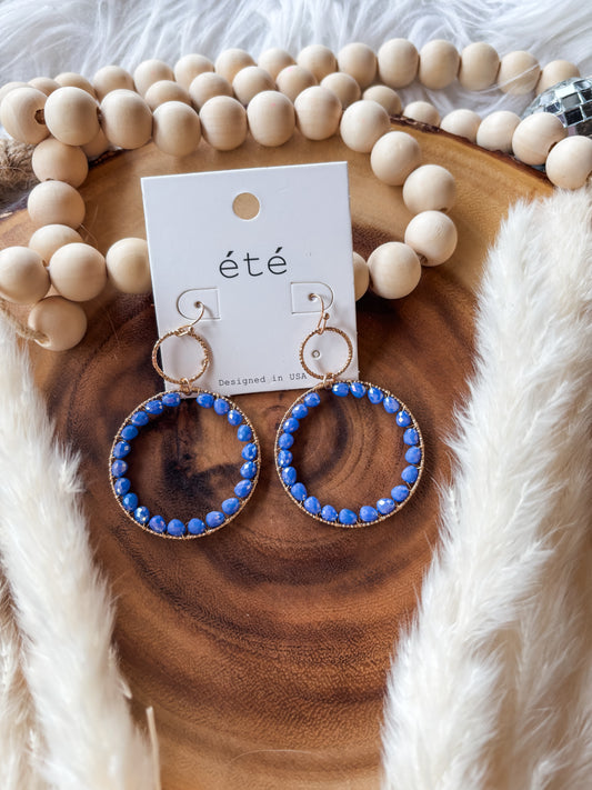 Lucy Crystal Hoops