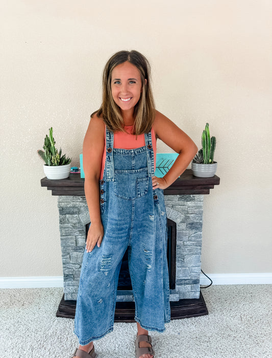 Vintage Denim Overalls