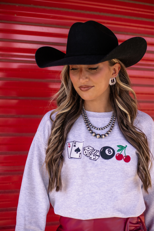 The Gambler Embroidered Sweatshirt