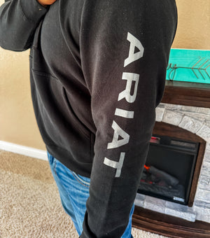 Men’s Ariat Black Logo Hoodie