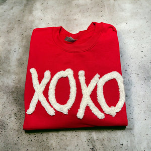 Xoxo RED Chenille Sweatshirt