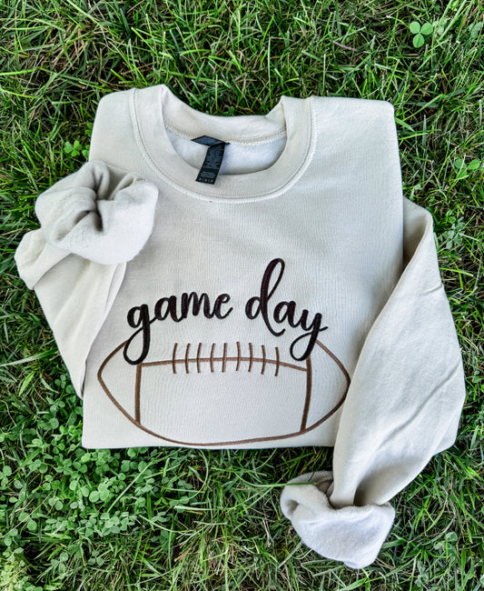 Game Day Embroidered Crew