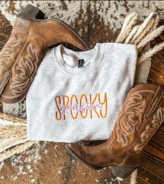 Spooky Season Embroidered Crewneck