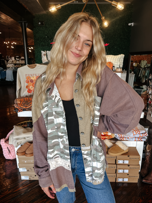 Comfy Camo Shacket