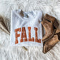 Fall Plaid Embroidered Sweatshirt