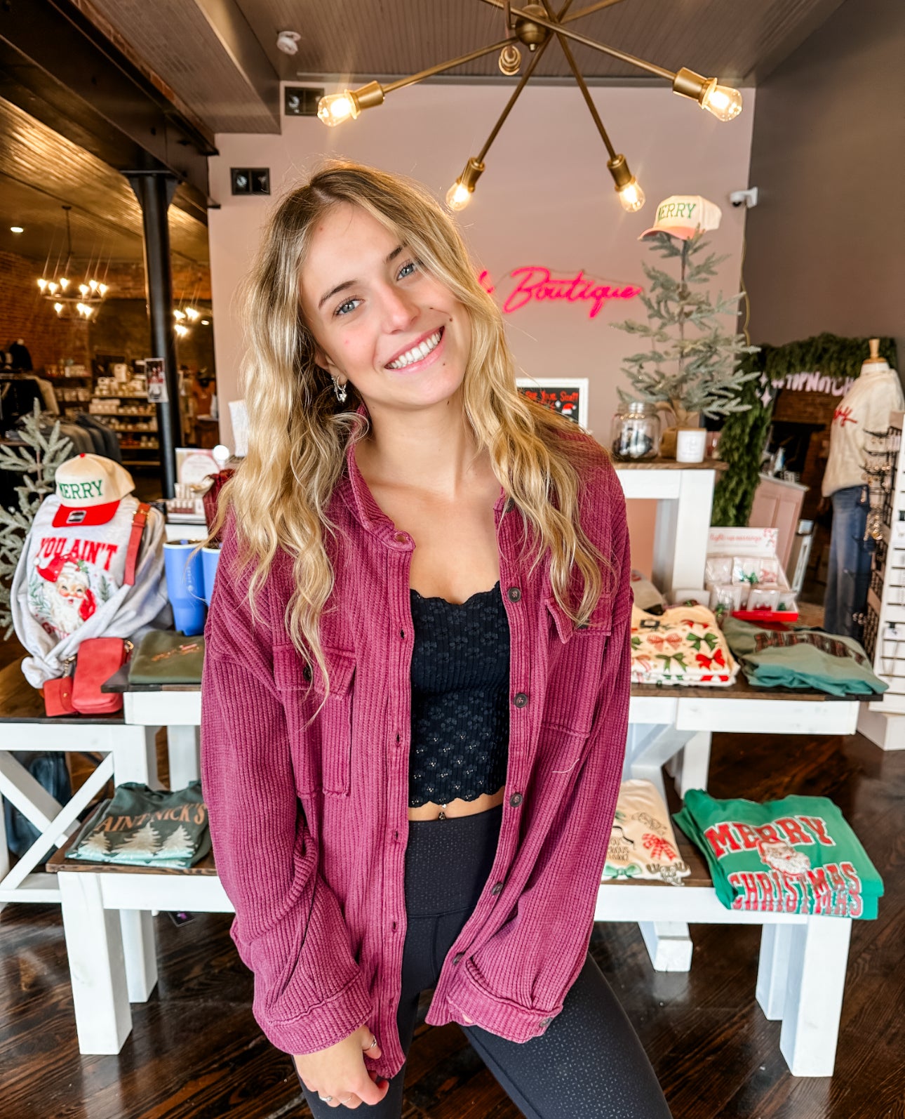 Weekend Waffle Button Down