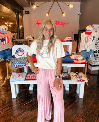 Rose Petal Pleated Pants