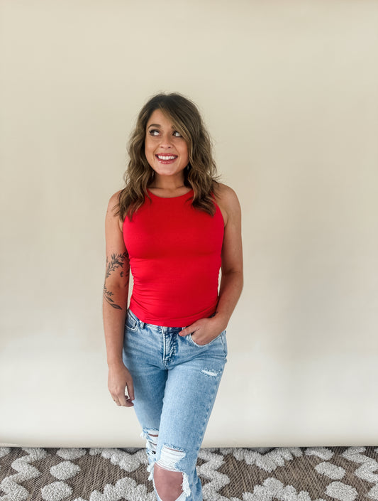 Nicole High Neck Tank