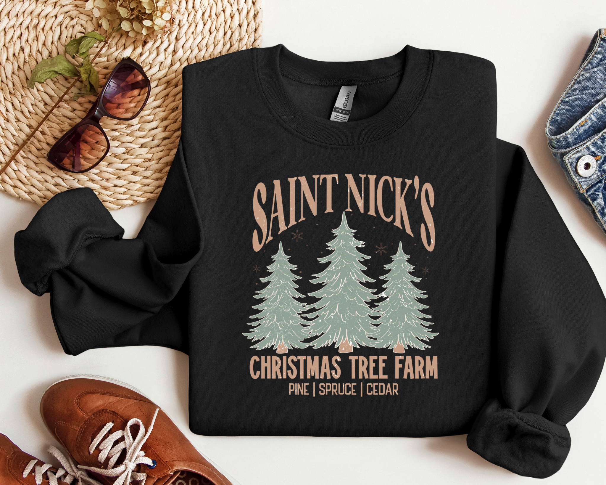 St. Nicks Christmas Farm Graphic Tee/Crew