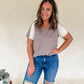 Too Late Colorblock Top