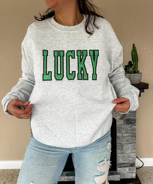 Lucky Embroidered Sweatshirt