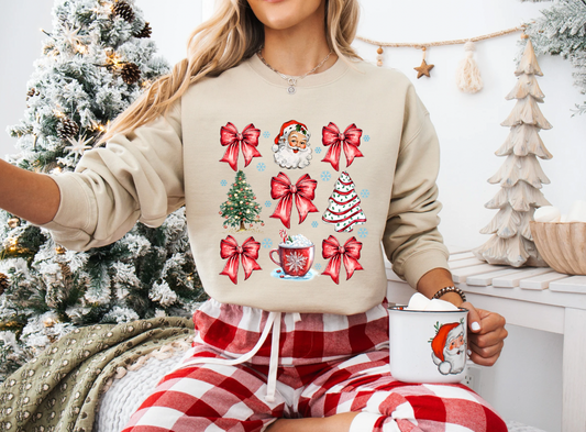 Christmas Coquette Graphic Tee/Crew