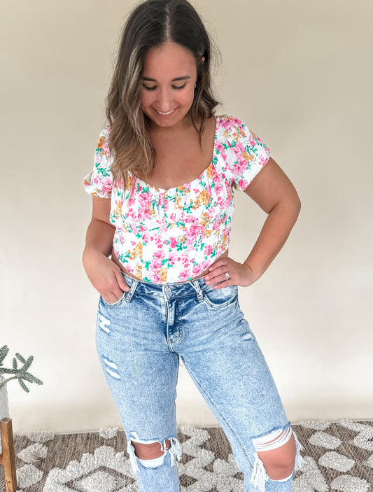 Floral Corset Top