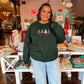 Merry Christmas Trees Embroidered Crew